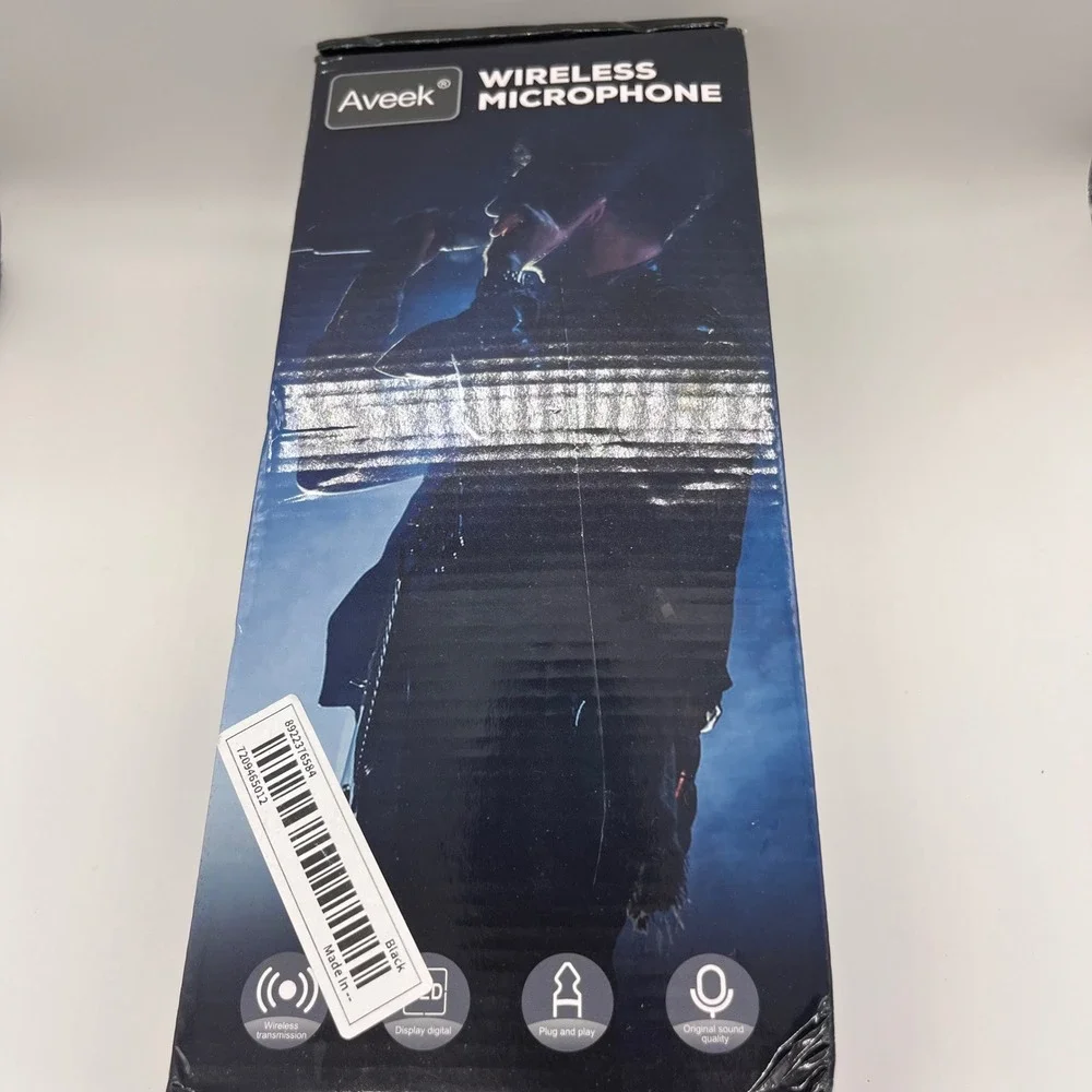 Aveek 2pk Wireless Microphone Plug and Play Original Sound Quality